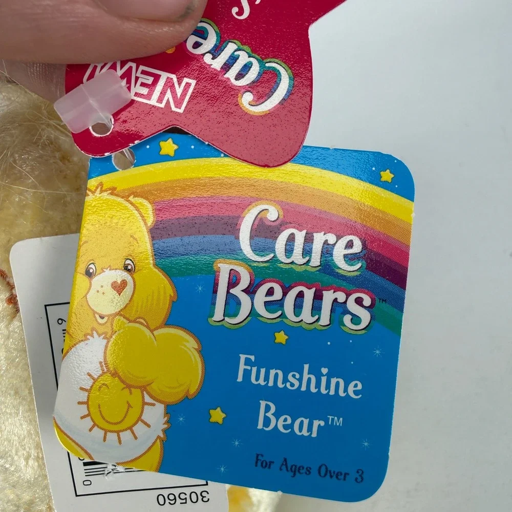 Care Bears Funshine Bear Plush Special Edition Charmers Series 7 2004 30560